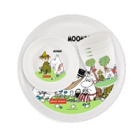 Пикниковый набор Moomin на 4 персоны (4 стакана, 4 миски, 4 тарелки) молочный  IDI * - almadom96.ru - Екатеринбург