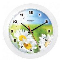 Часы настенные, модель 05, D 305 мм, стекло пластик сферической формы, пластиковый ободок, белый - almadom96.ru - Екатеринбург